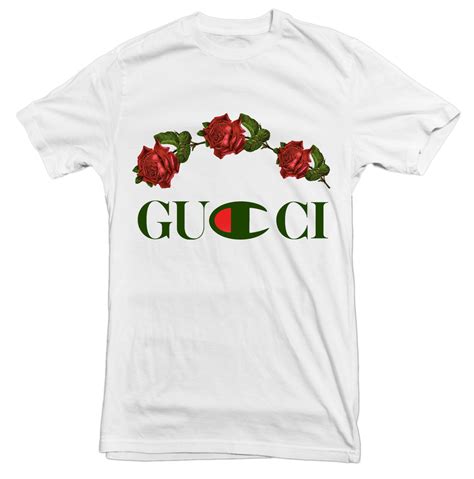 gucci x champion t shirts